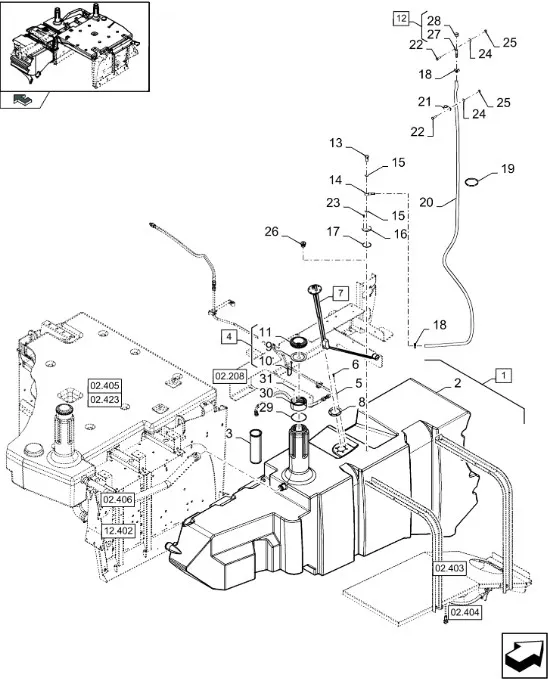 87601488 - бак топливный